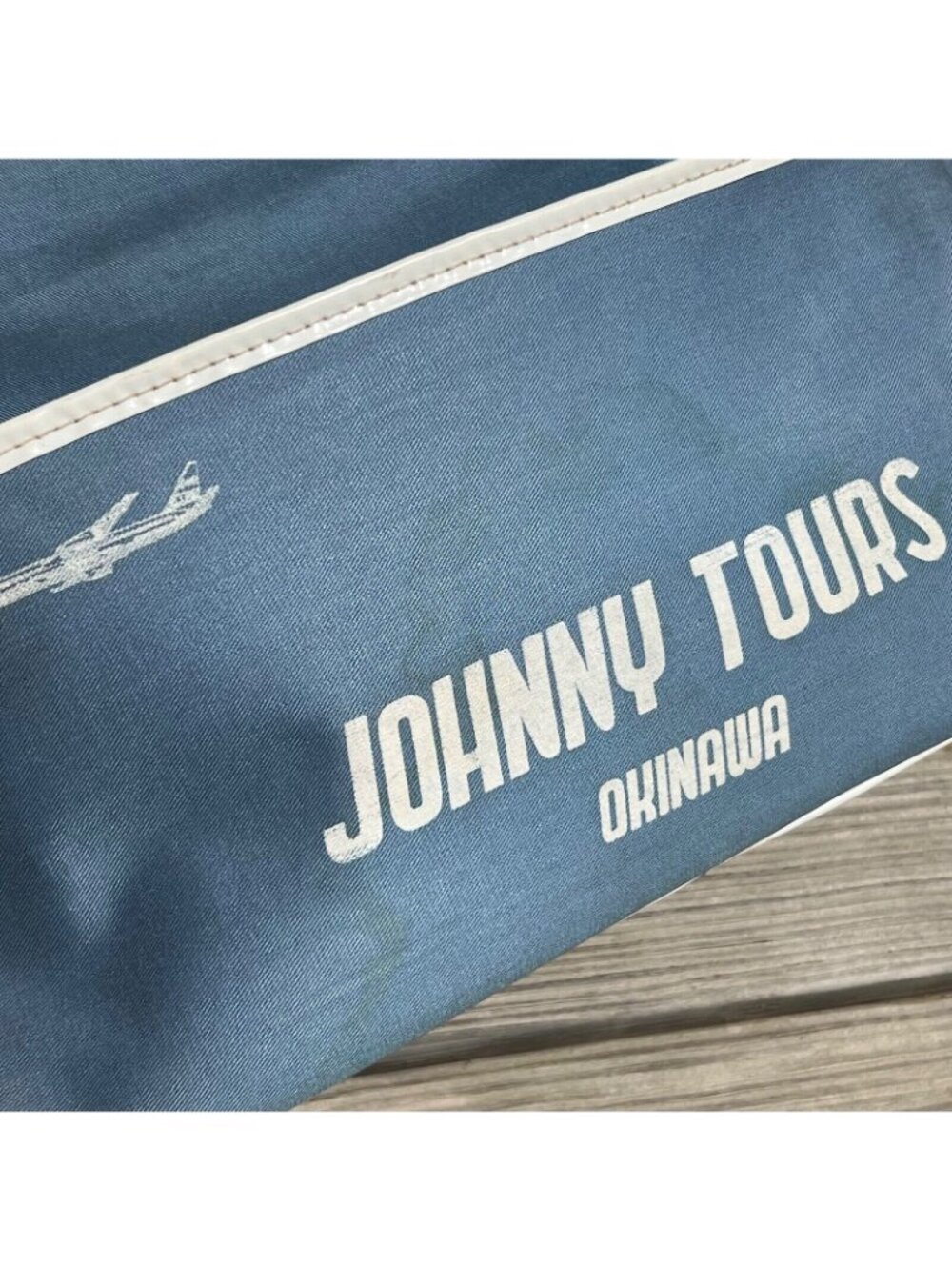 Vintage 1970's  Johnny Tours Flight Attendant Okinawa Shoulder Bag Carry-On - Picture 6 of 16